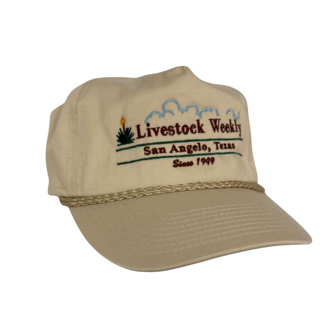 Cream/Beige Rope Hat