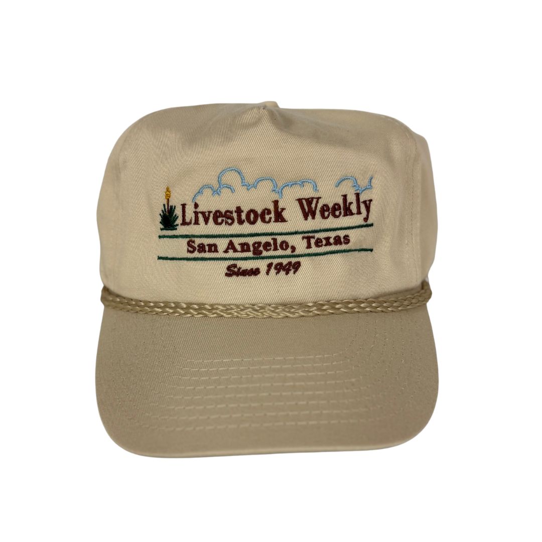 Cream/Beige Rope Hat