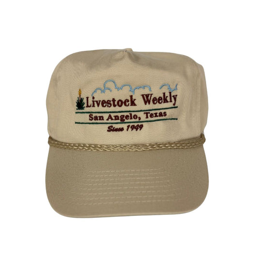 Cream/Beige Rope Hat