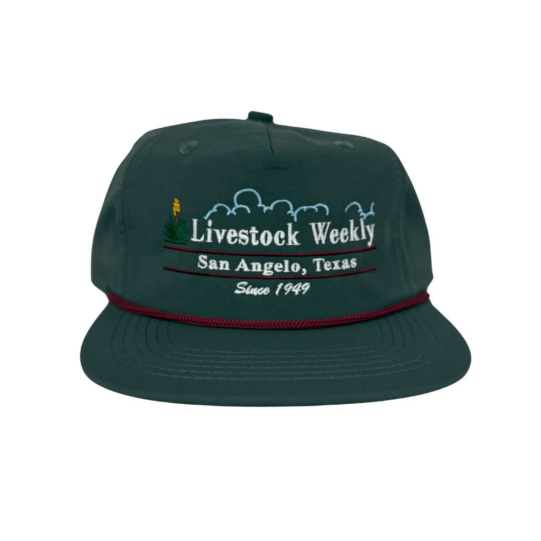 Gunmetal/Burgundy Rope Hat