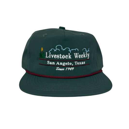 Gunmetal/Burgundy Rope Hat