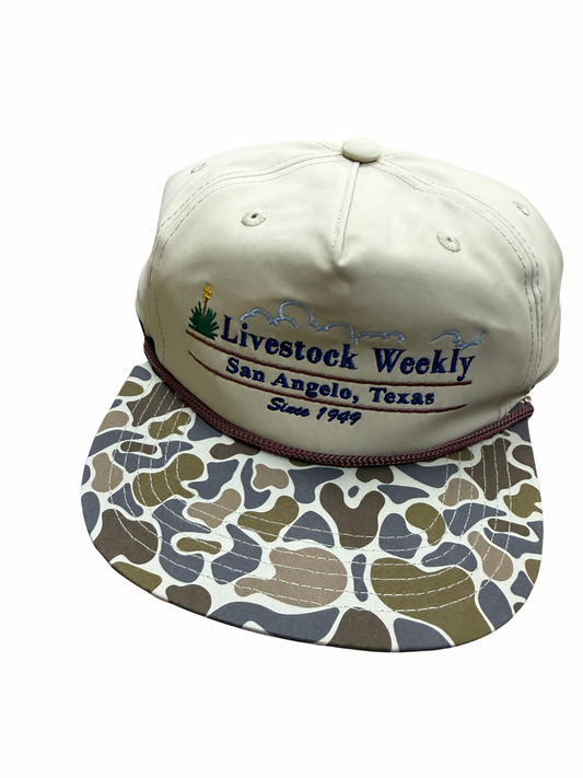 Khaki-Bayou Breakup Camo/Brown Rope